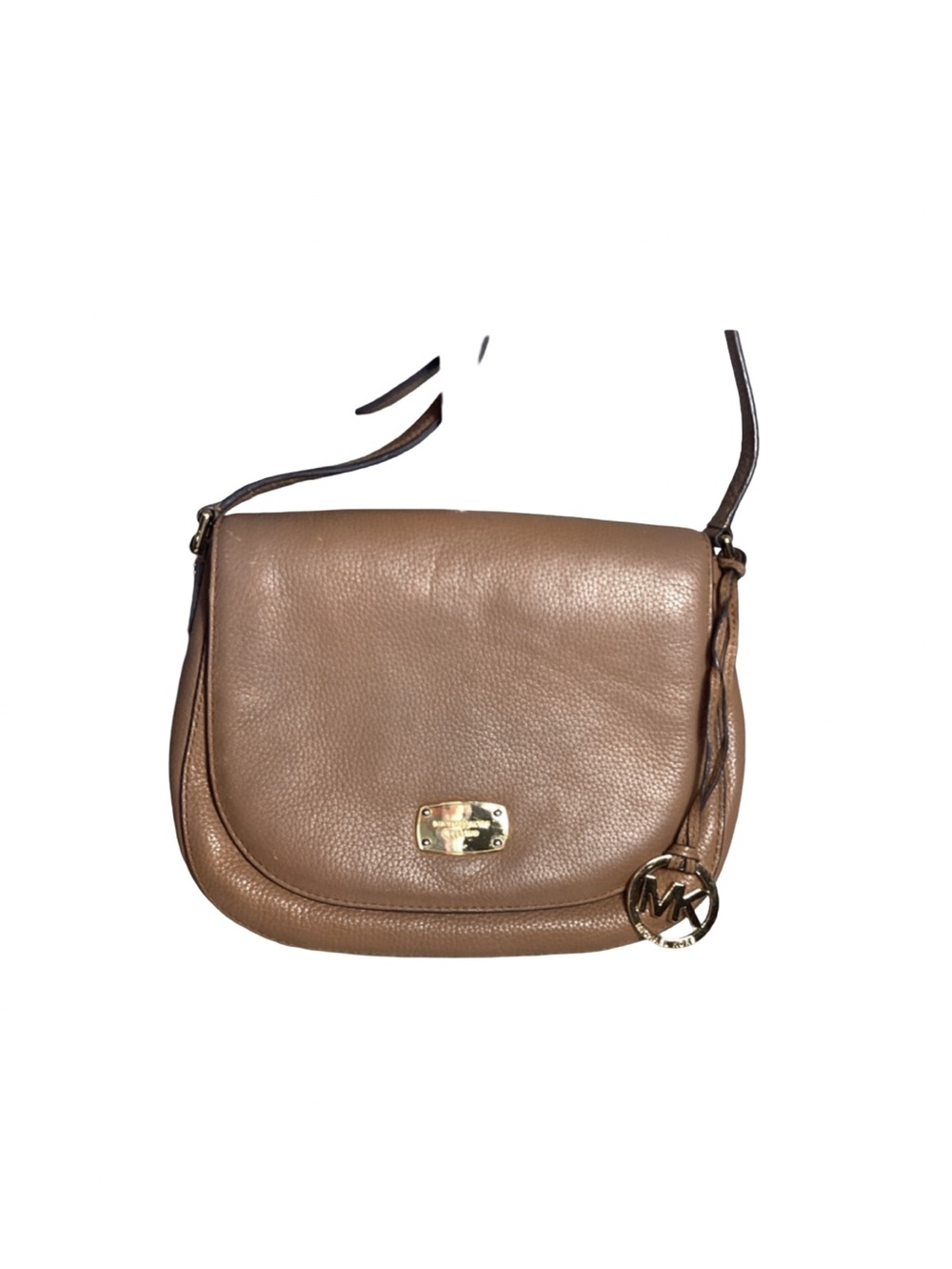 Michael Michael Kors Brown Leather Flap Over Shoulder Bag Crossbody VGUC
